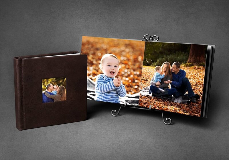 Display your Vancouver newborn photos in beautiful albums by Amber Theresa Photography.