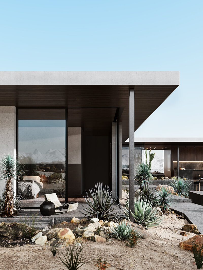 Residence in Desert Palisades designed by Los Angeles architect