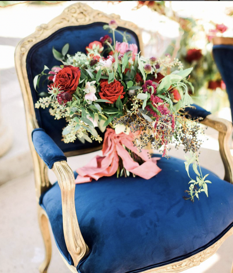 wedding bouquet velvet