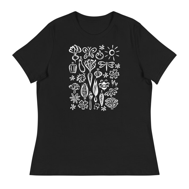 womens-relaxed-t-shirt-black-front