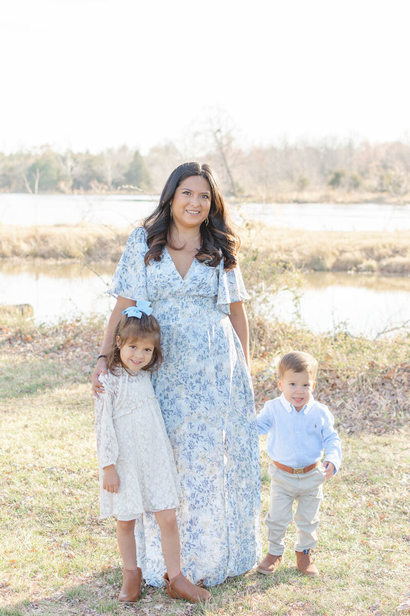 Mom with 2 toddlers taken by a Fairfax County, Virginia photographer