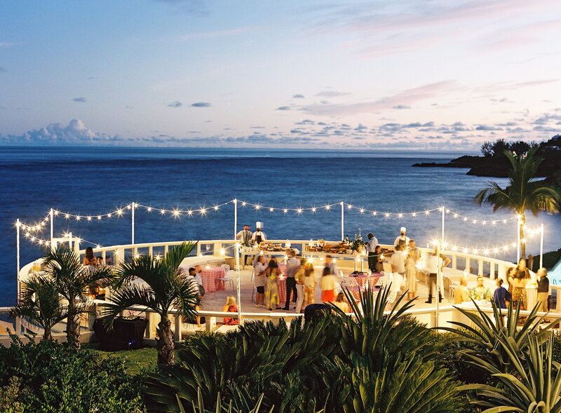Bermuda Wedding Bermuda Bride Outdoor Wedding Night Ocean View