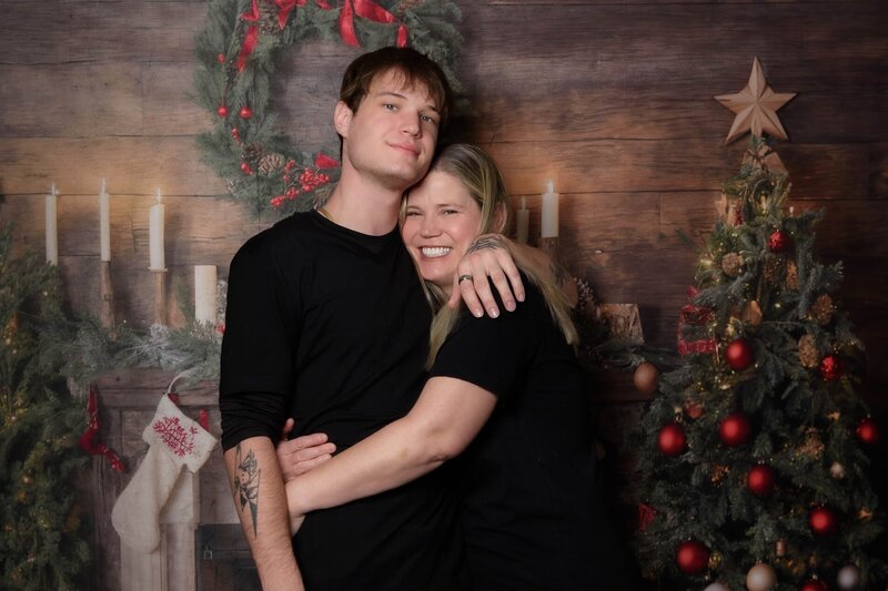 schwalm Mom and Son Christmas