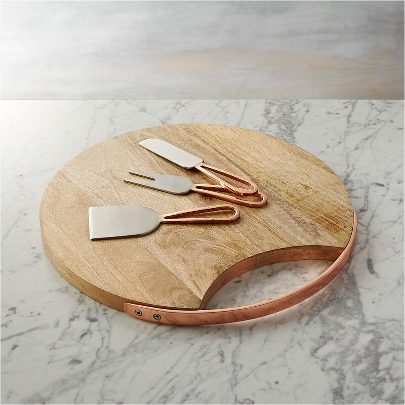 beck-cheese-board-and-3-copper-cheese-knives-set