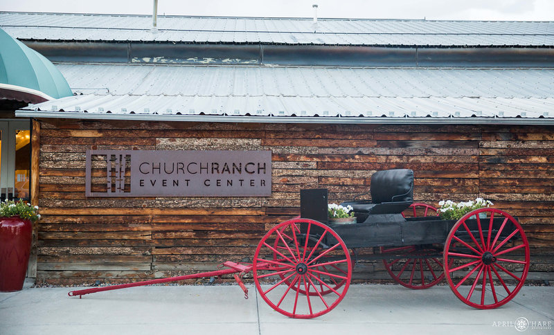 Photo of the exterior of the Great Hall at Church Ranch Event Center in Westminster