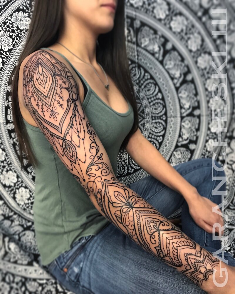 Henna Ornamental Linework Tattoo John Garancheski