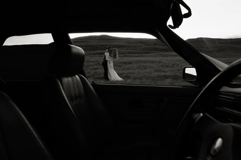 Scottish Wedding Couple in Landscape