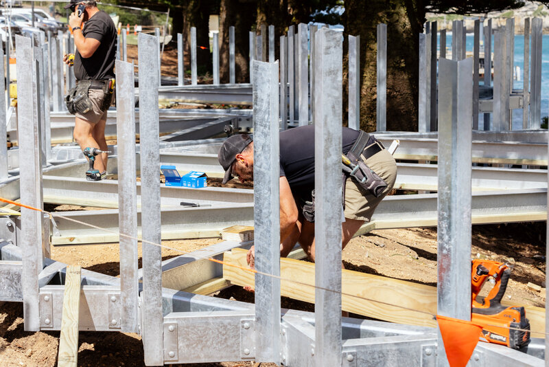 Site cut and preparation for new civil works project