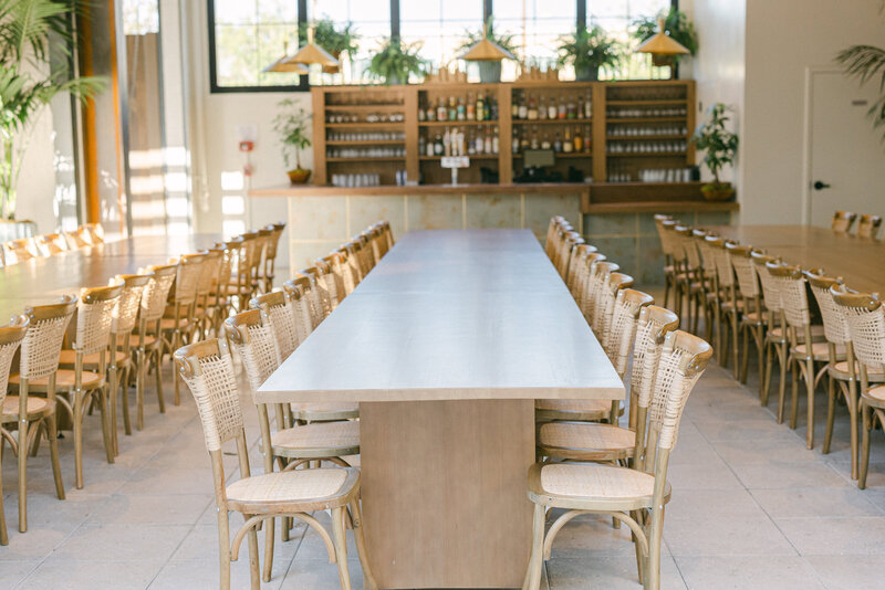 Hart and Main's dining hall offers easy access to the courtyard and the bar