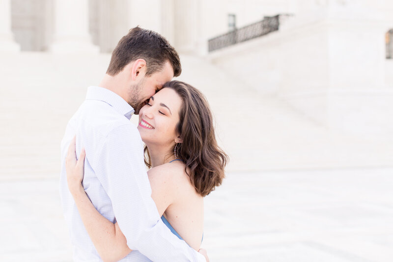 Capitol Building Engagement Session in DC with a visit to Supreme Court Building and Library of Congress | DC Wedding Photographer | Taylor Rose Photography-17