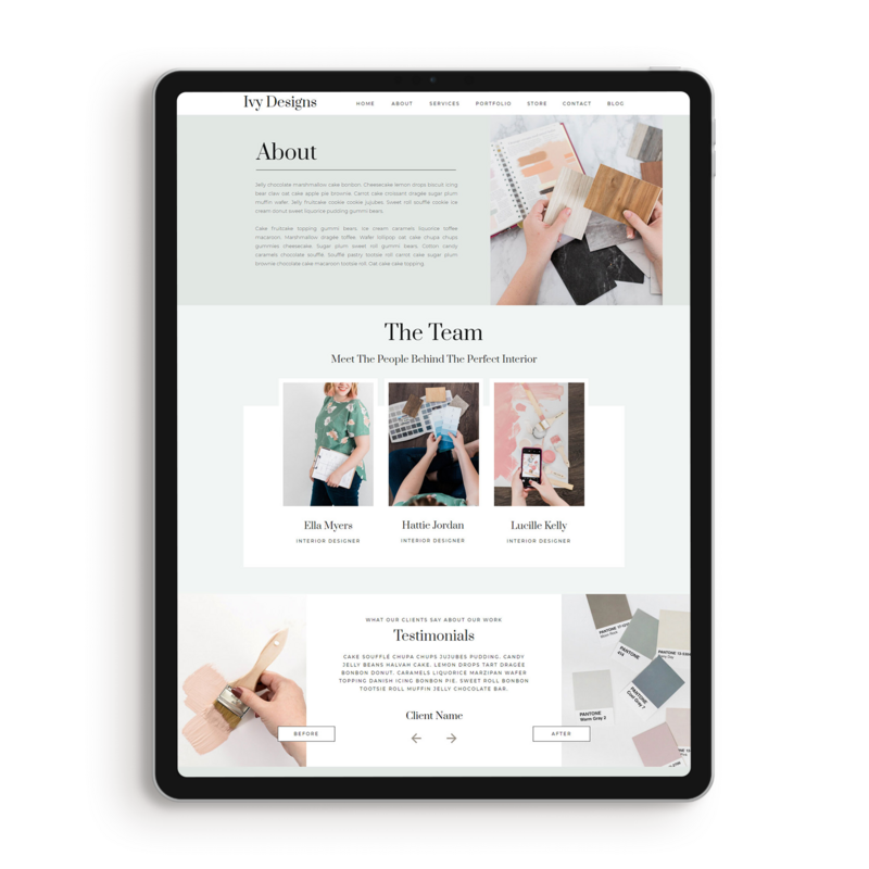 ivy-about-page-template