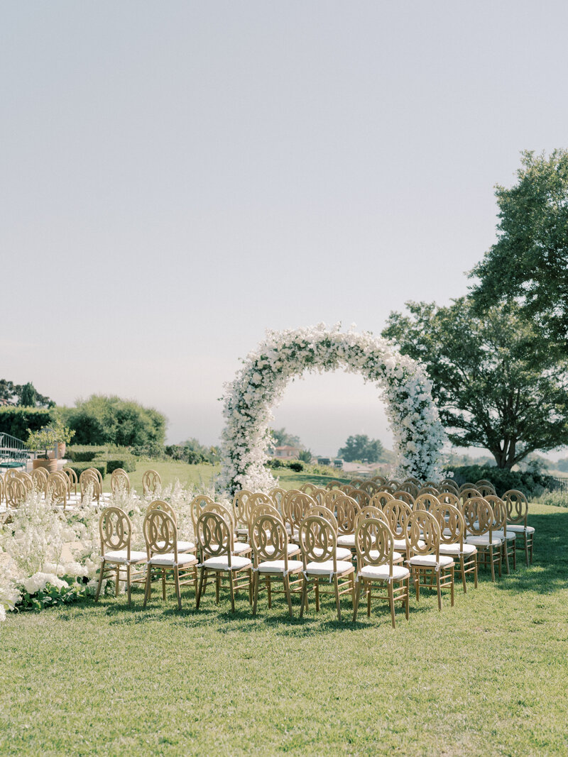 Outdoor romantic tented wedding with Tulle tent
