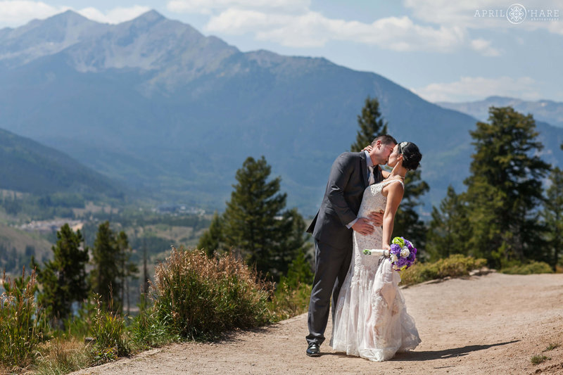 Colorado elopement location in Summit County Sapphire Point