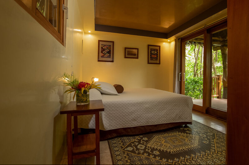queen bed with view pacifico cottage blue spirit costa rica
