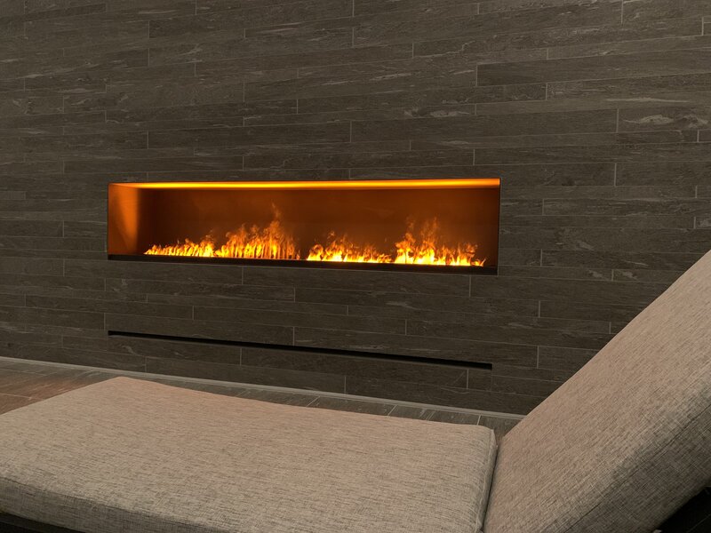 Kamin im SPA des LOEV Hotels.