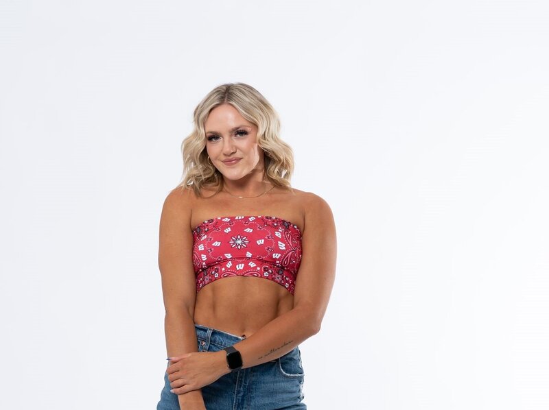 bandeau top with college logo