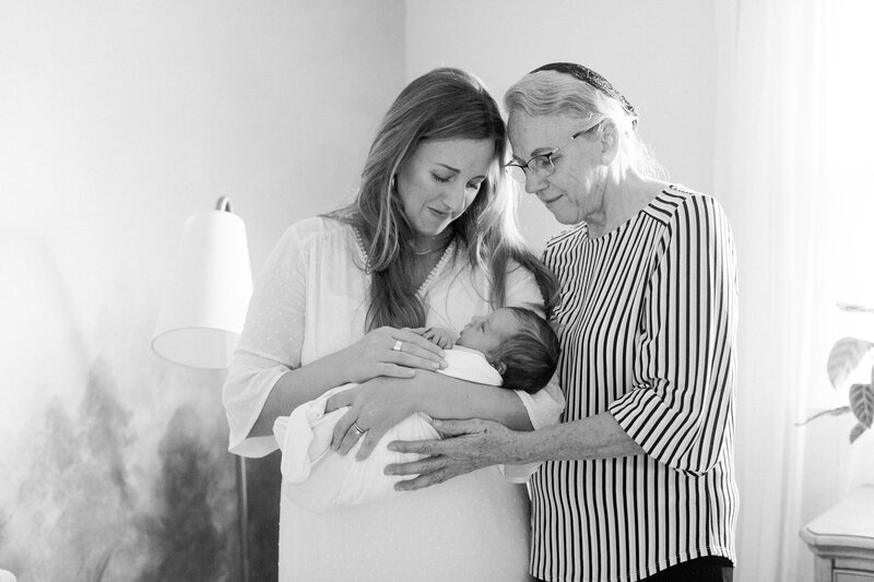 Three Generations image of grandmother, mother and newborn baby