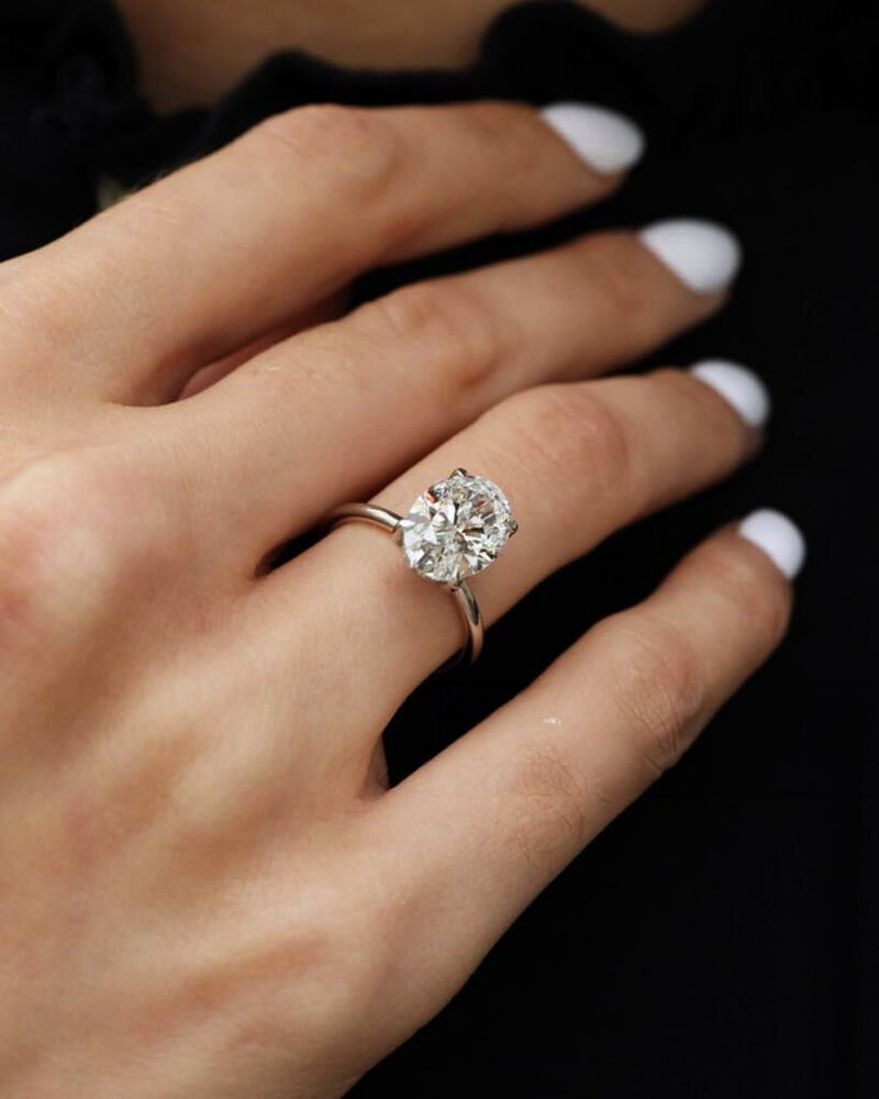 custom designed diamond pear engagement ring