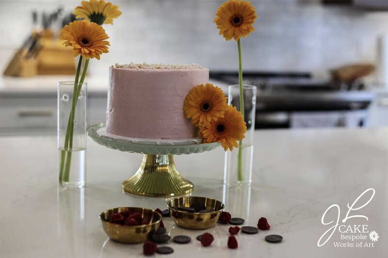 raspberry buttercream luxury cake