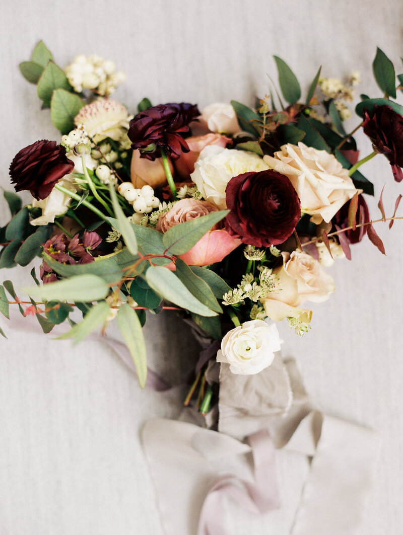 Bridal Bouquet with Ranunculus and Roses