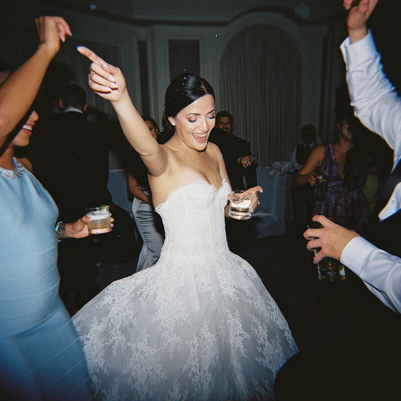 Bride dances the night away at her Fisher Island Wedding Reception in Miami Florida
