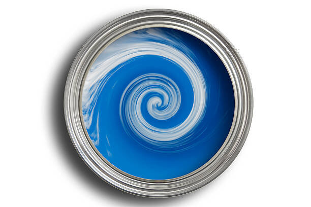 blue swirl can