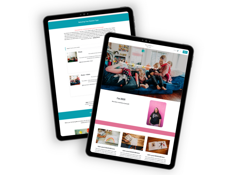 Honeybook proposal template mockup