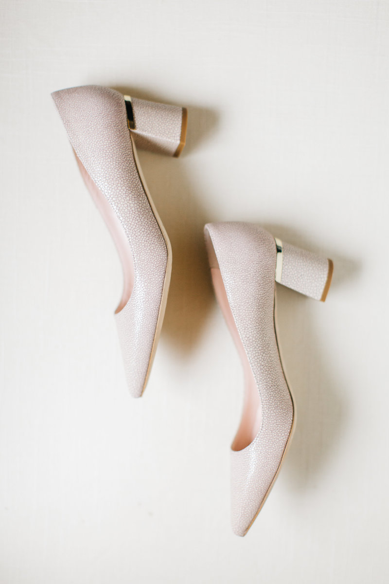 blush pink kate spade block heels