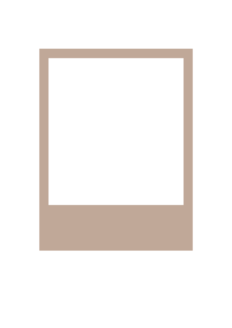 graphic of a beige polaroid frame