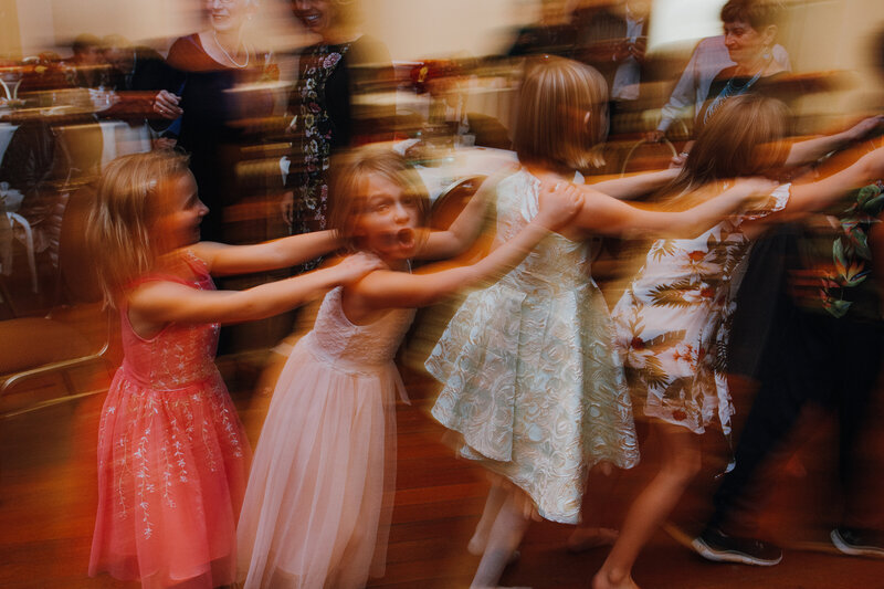 blurry photo of girls dancing