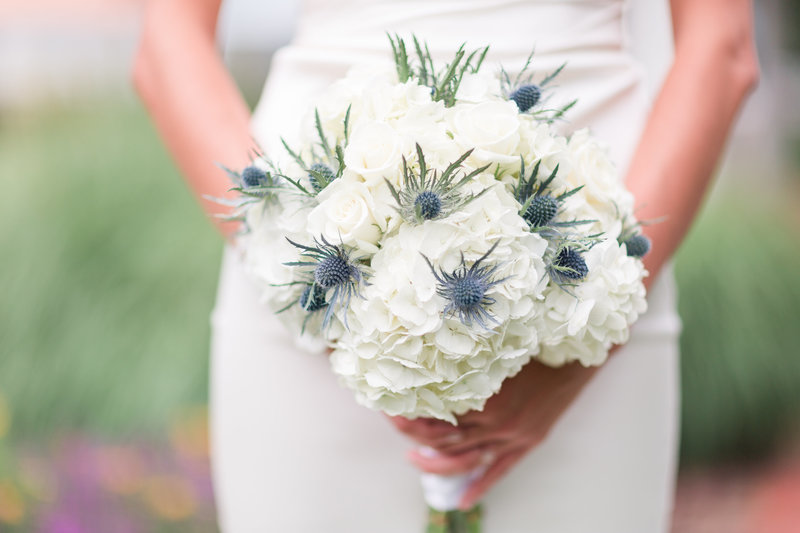 Elegant hydrangea bouquet by Jack Hadden- Wedding at the Carolina Inn Pinehurst Resort in Pinehurst NC