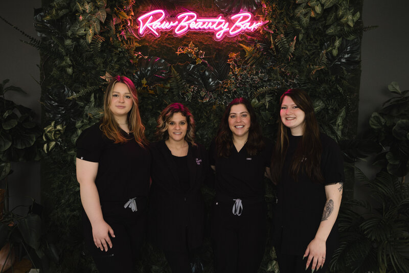 Expert beauty specialists at raw beauty bar