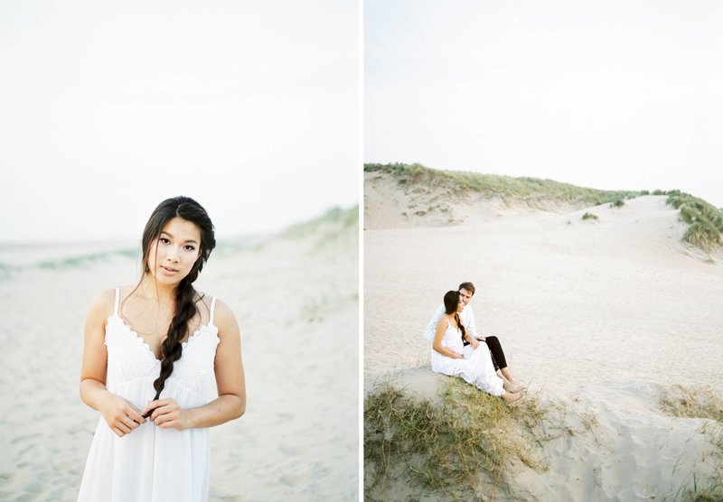 Lin & Marijn | engagement session photography at the beach the netherlands9