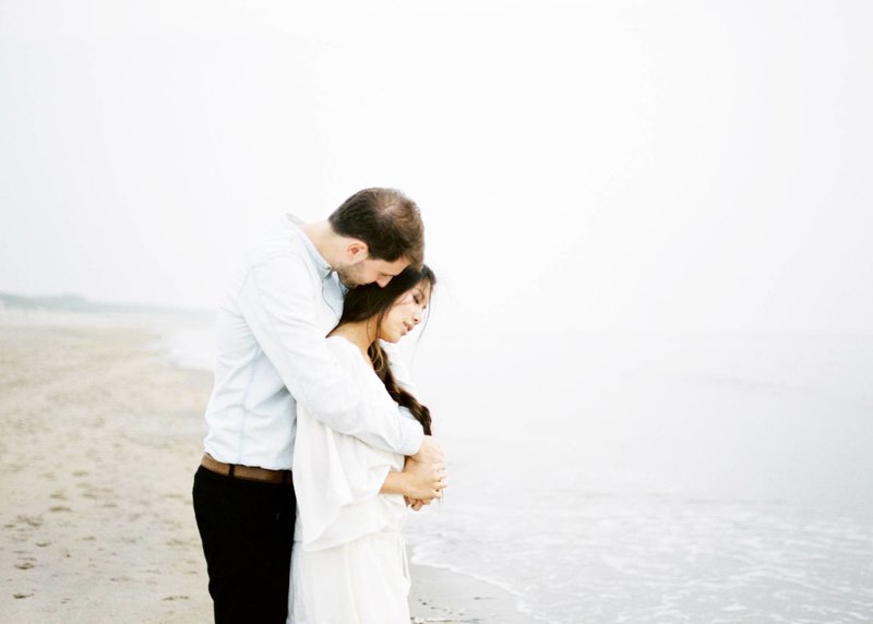 Lin & Marijn | engagement session photography at the beach the netherlands20