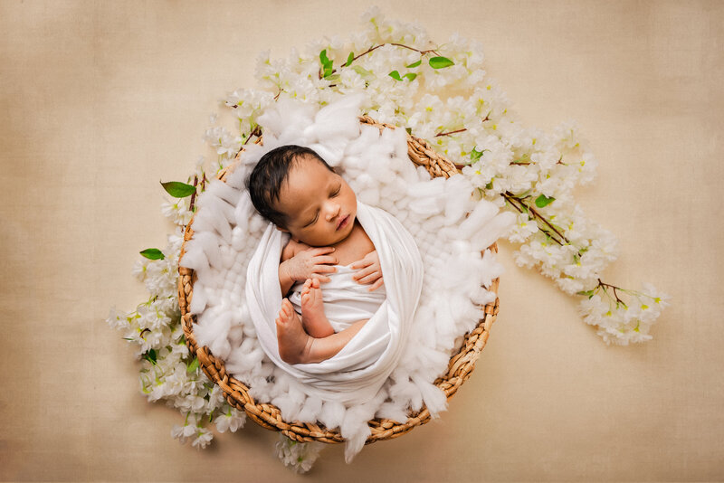 Black Raleigh Newborn Photographer