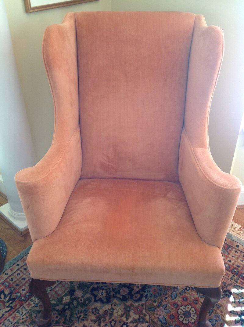 31 Bedeckers Interiors - Kristine Gregory - wing chair BEFORE