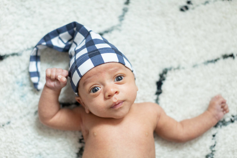 newborn photography session at home