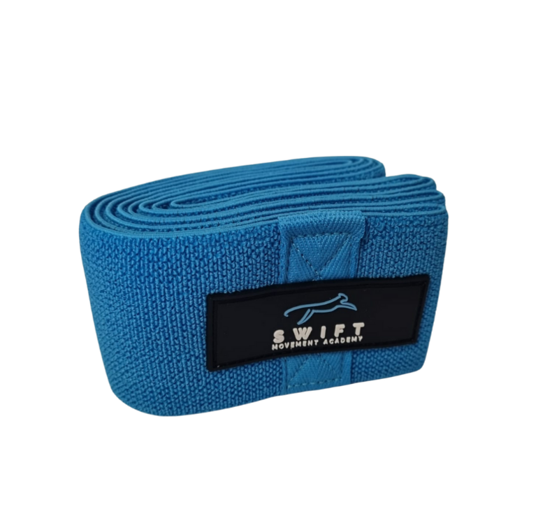 This very stretchy fabric band is great for stretching the limbs and used with our clients for neural flossing exercises. Thick and durable, this band is a strong and high quality fabric material that withstands significant amounts of stretch.