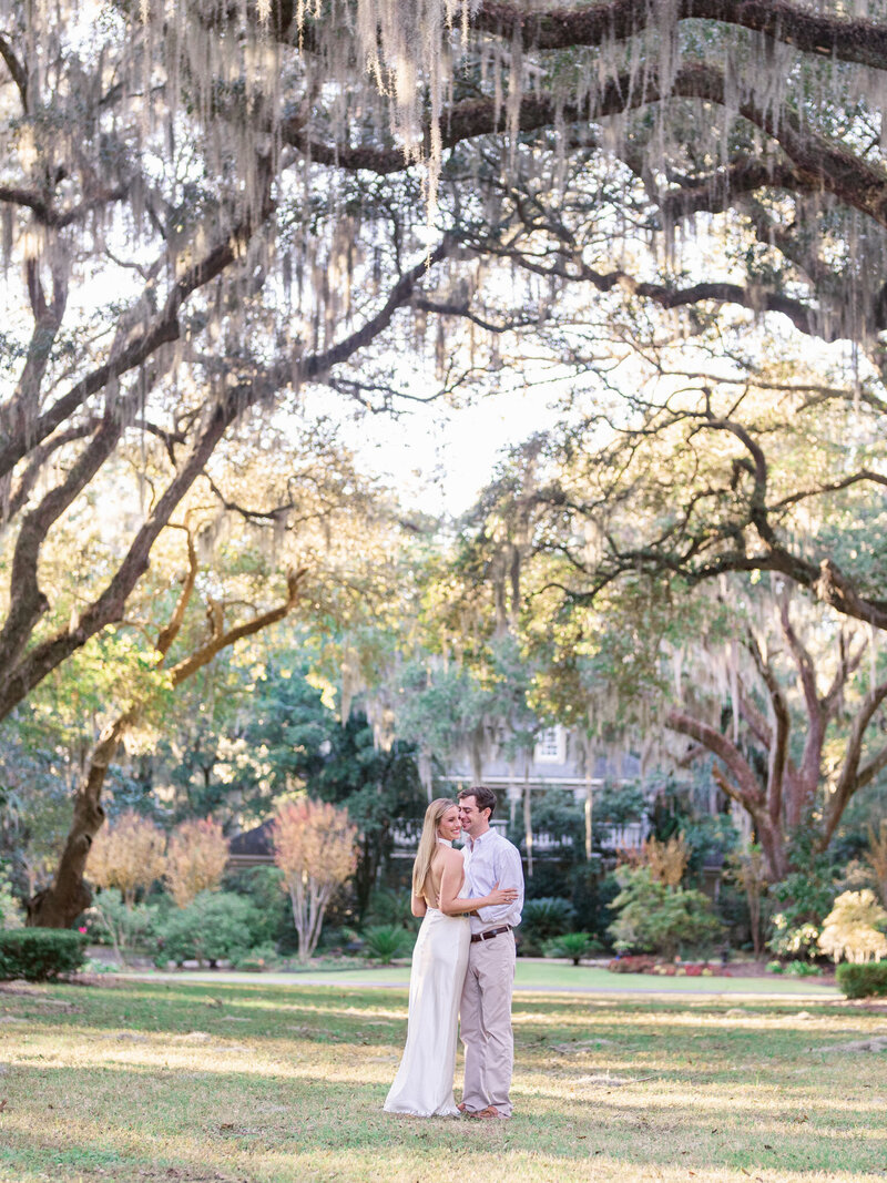 South Carolina Engagement Pictures in Murrells Inlet at Wachesaw