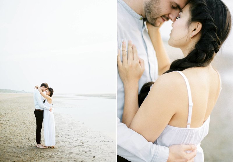 Lin & Marijn | engagement session photography at the beach the netherlands3
