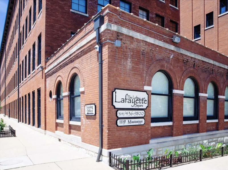 Photo of the rebuilt Lofts at Lafayette Square.