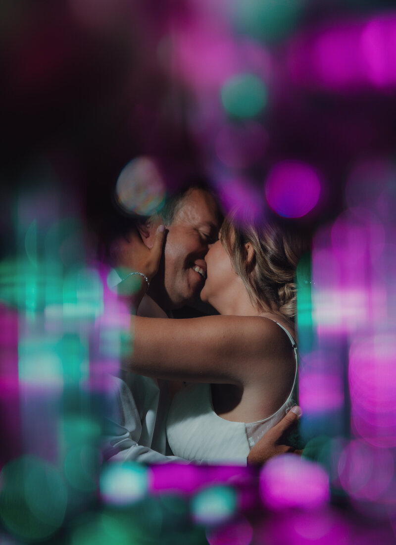 Creative portrait at a MSU wedding in Lansing, Michigan