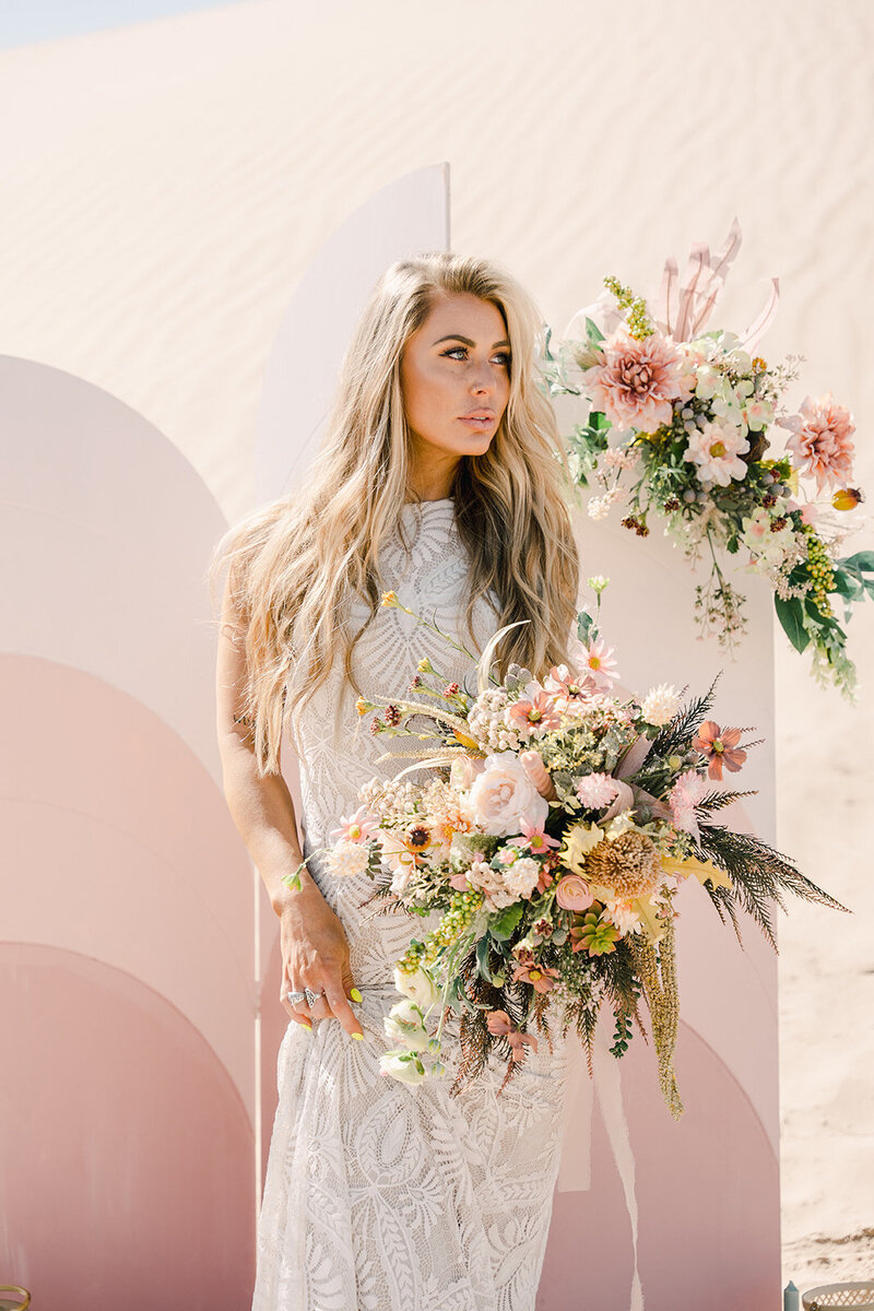 little sahara sand dune bridal photography