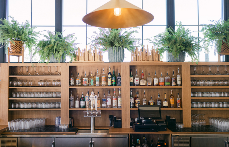 Hart and Main's indoor bar comes stocked and capable of making any cocktail 