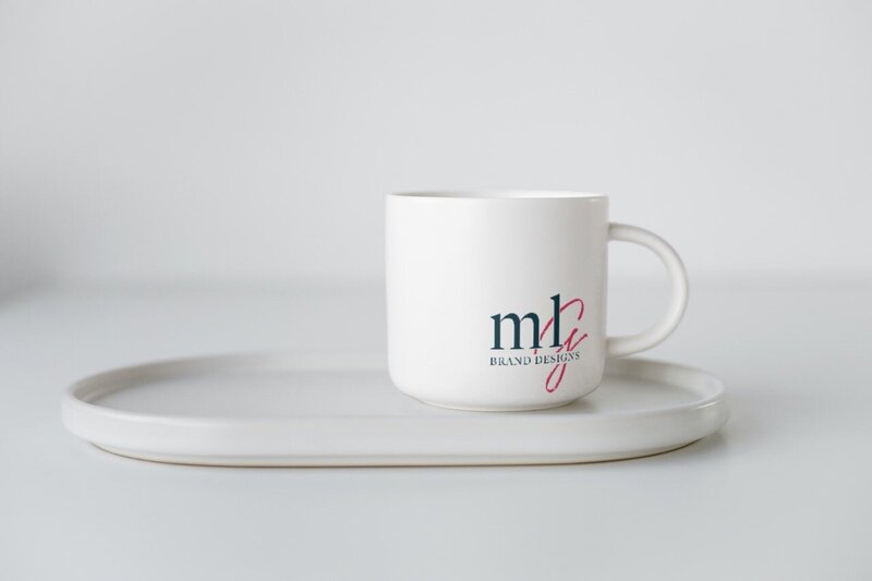 Coffee cup with custom logo