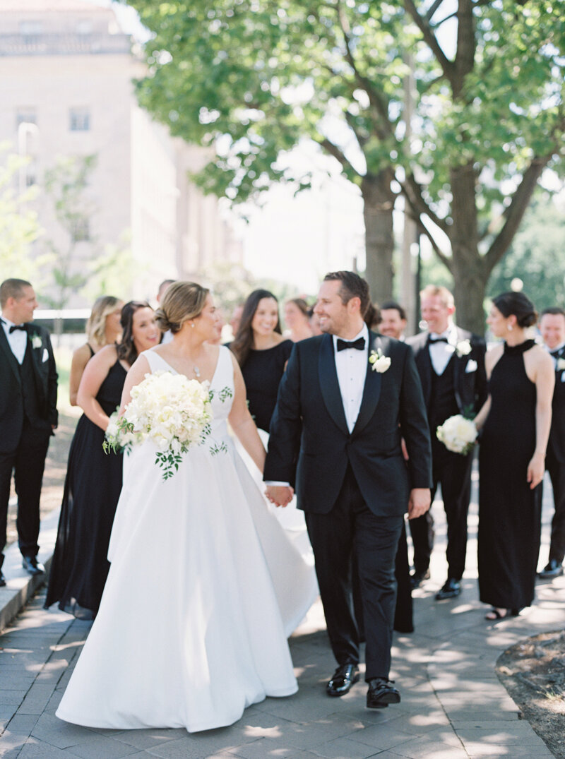 Luxury Black and White wedding at Hotel Washington by DC Wedding Photographer Megan Bennett Photography