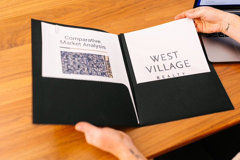 Open Folder with Client Paperwork - West Village Realty