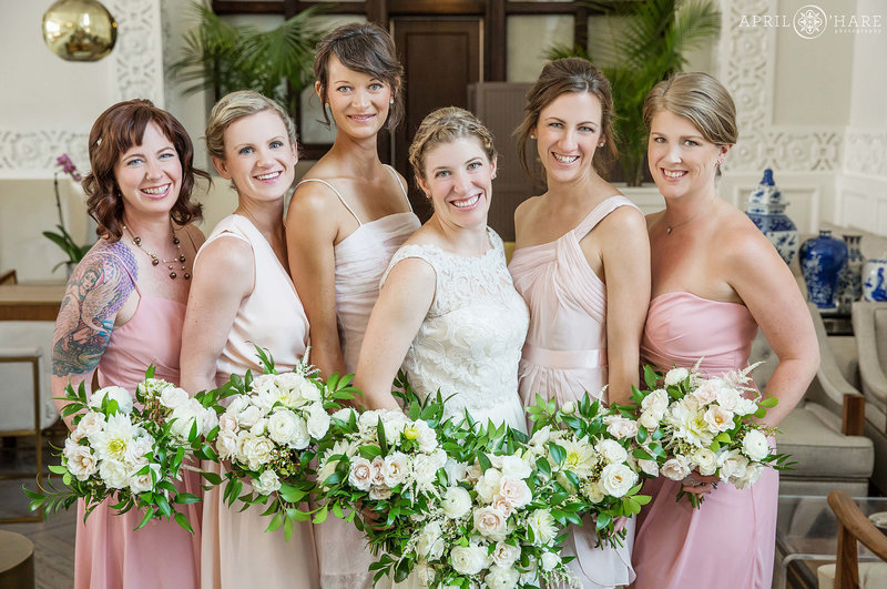 Bridesmaids-Photography-at-Crawford-Hotel-Wedding-Venue-in-Denver-Colorado