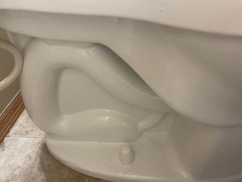 toliet after