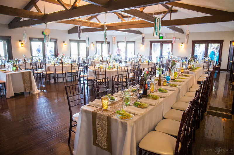 Mary's-Lake-Lodge-Indoor-Wedding-Reception-Table-Set-up-Estes-Park-Colorado